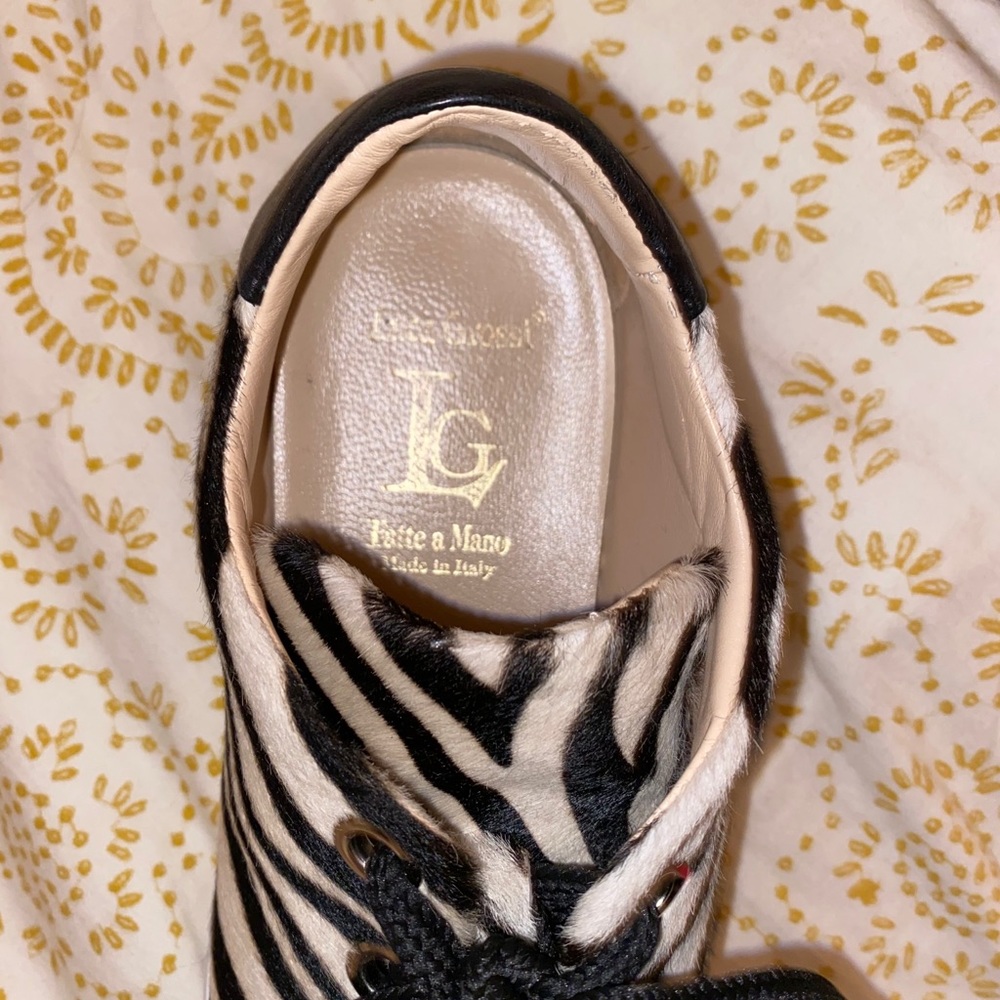Luca Grossi Zebra Platform Sneakers! View 3